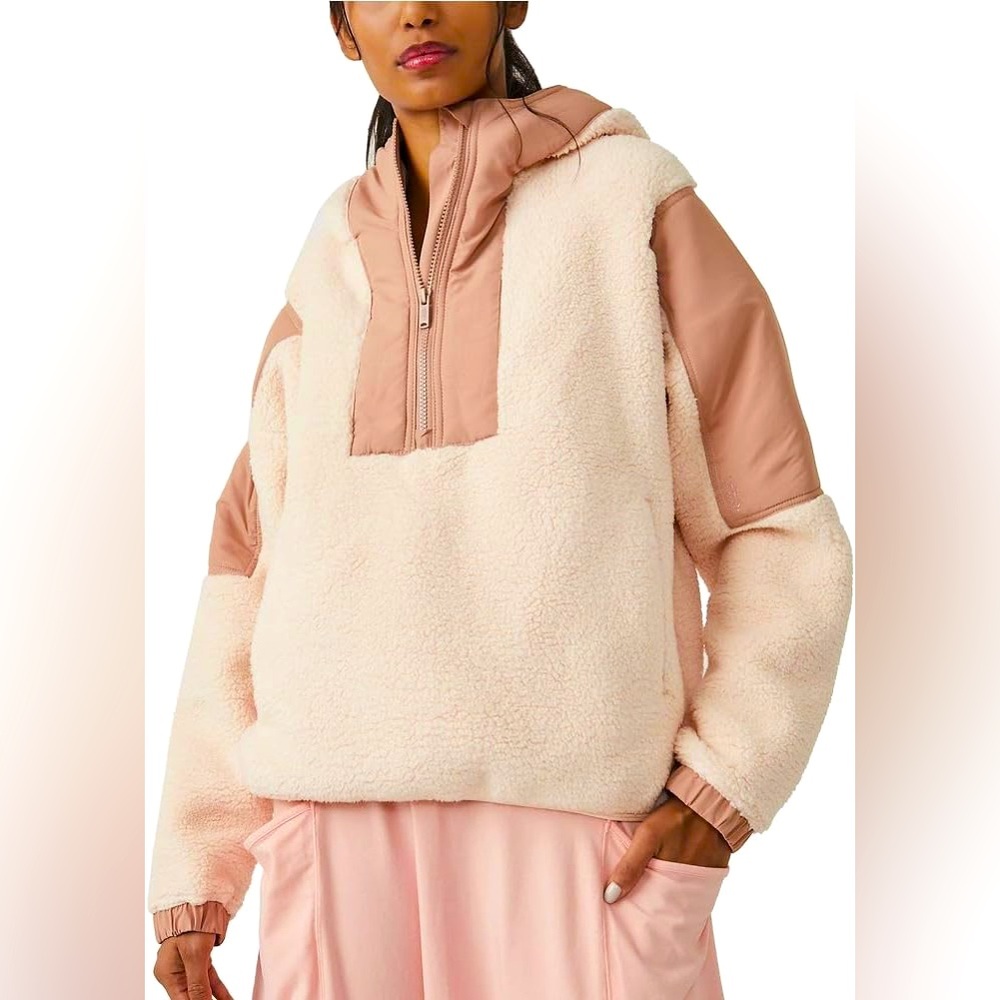 FREE PEOPLE Lead the Pack Pullover Fleece Jacket. NEW Cond. Women’s Med.